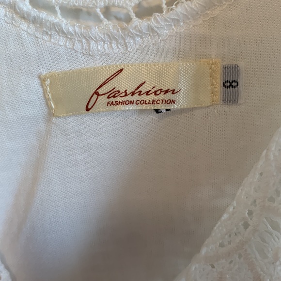 Bathing Suit Cover • Skort/Romper | Size 8 | Fashion Collection | White - Picture 3 of 5